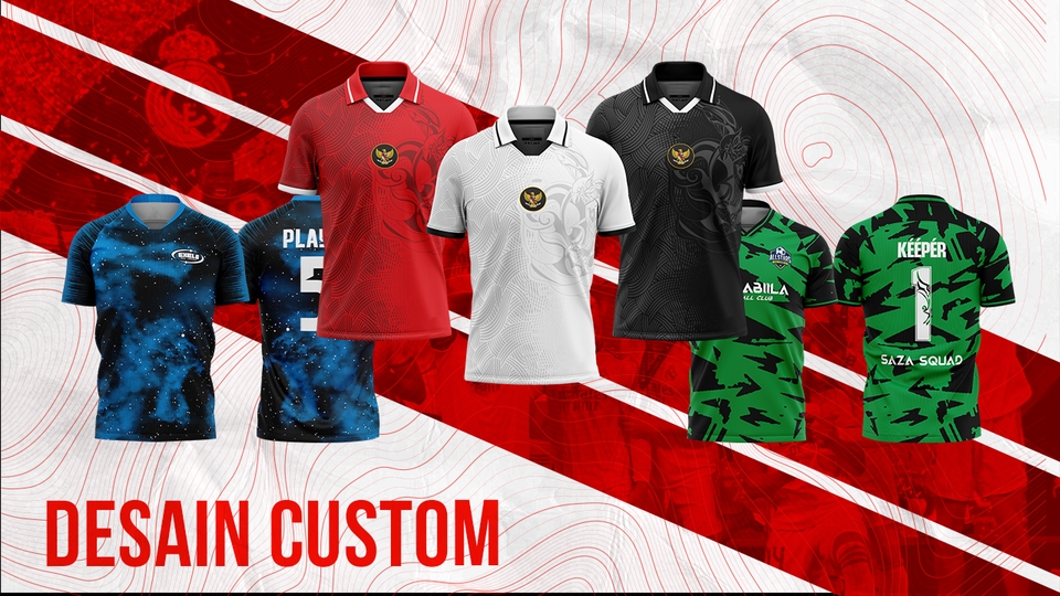 Desain Kaos & Motif - JASA DESAIN JERSEY OLAHRAGA, ESPORT, KOMUNITAS, DLL - 3