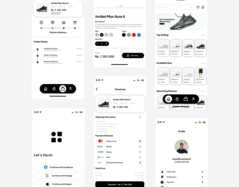 Jasa Modern UI/UX Design Professional Mobile Apps