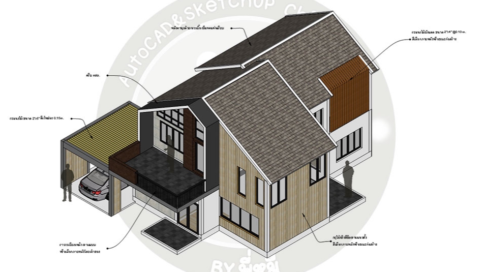 เขียนแบบวิศวกรรมและออกแบบโครงสร้าง - รับงานเขียนแบบ AutoCAD ทุกชนิด  - 2