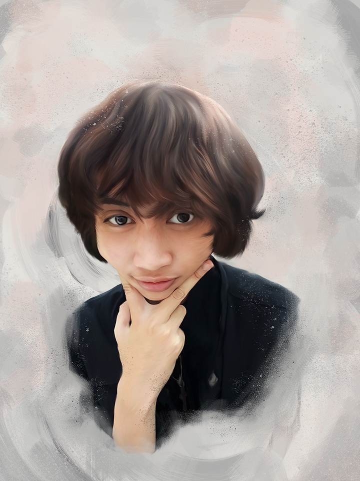 Edit Gambar & Photoshop - Portrait Digital Painting - 3