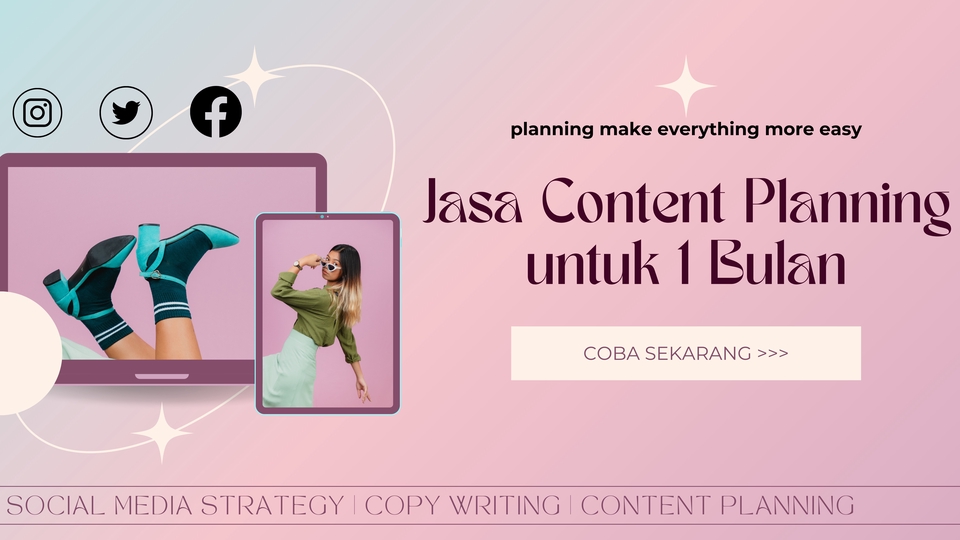 Jasa Digital Marketing / Pemasaran Online Terbaik - Strategi Content dan Planning Social Media