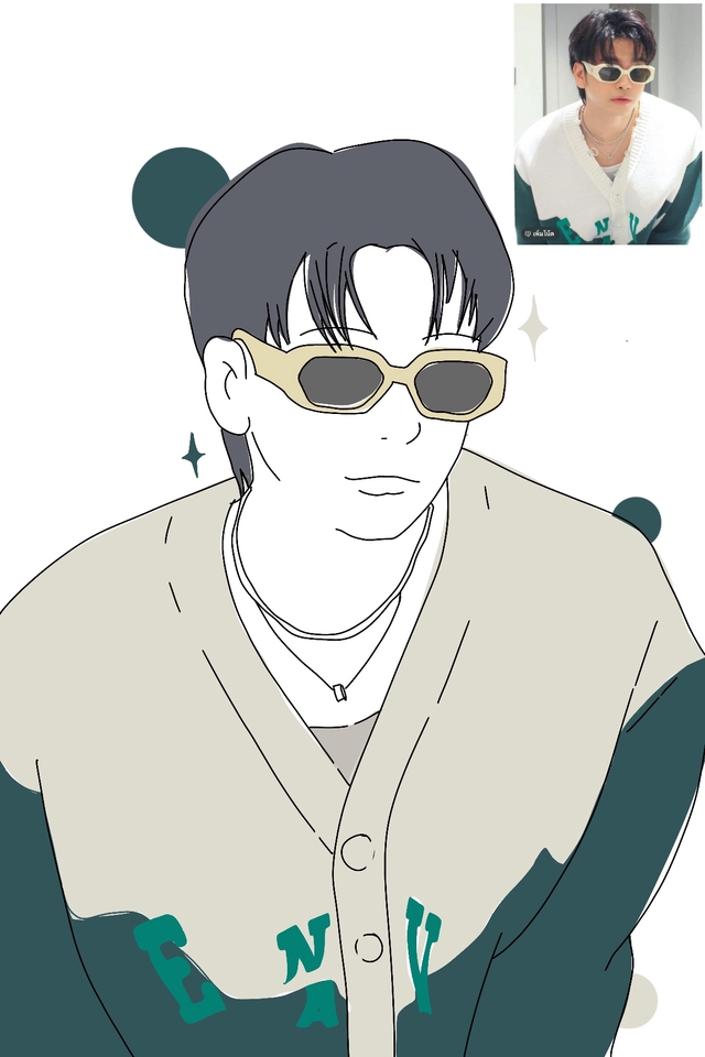 วาดแฟนอาร์ต - fanart ลายเส้น minimal - 4