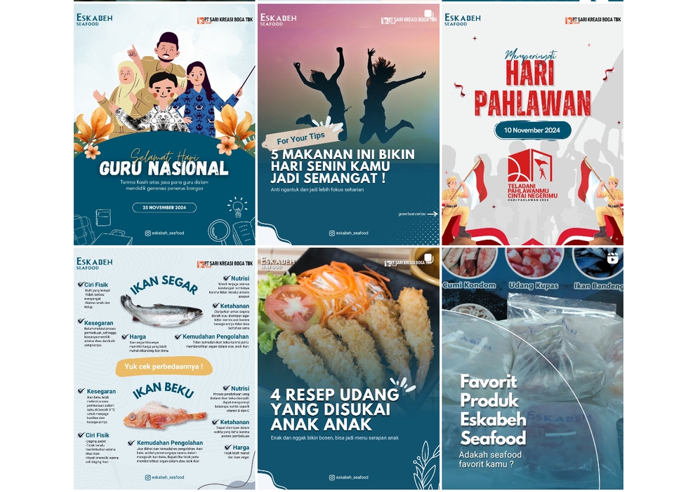 Jasa desain banner Instagram untuk promosi bisnis makanan dengan desain unik dan menarik.