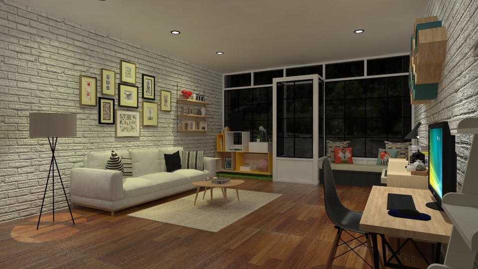 3D & Perspektif - Desain 3D Interior / Furniture - 3