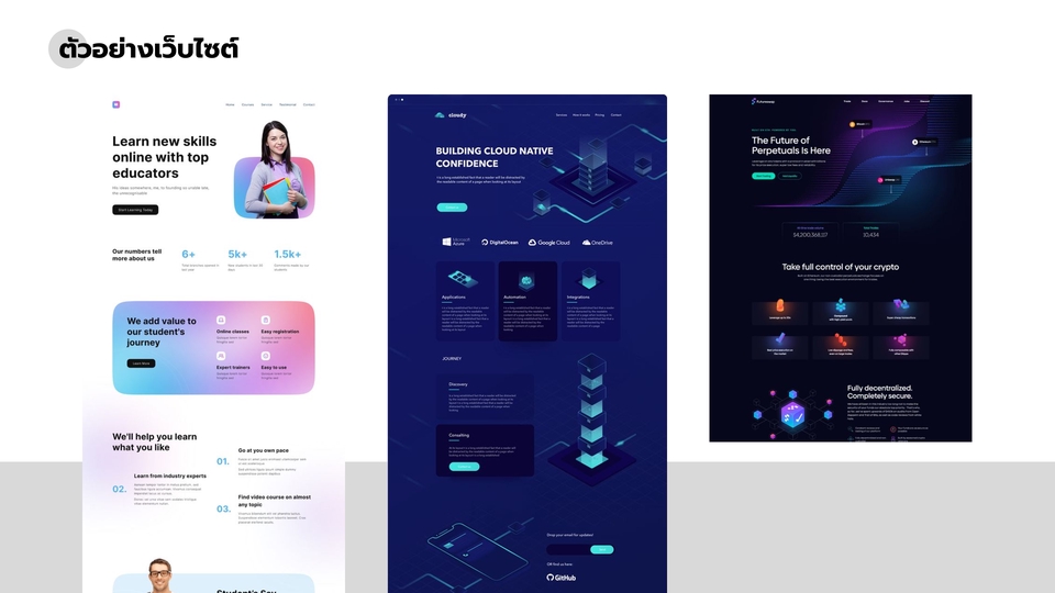 UX/UI Design for Web & App - รับออกแบบแอพพลิเคชั่นและเว็บไซต์ รองรับทุกอุปกรณ์  - 3