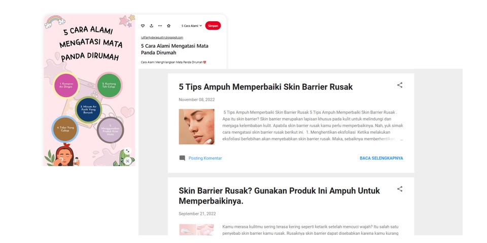 Jasa penulis konten freelance untuk menulis artikel tentang tips memperbaiki skin barrier rusak dan produk yang direkomendasikan.