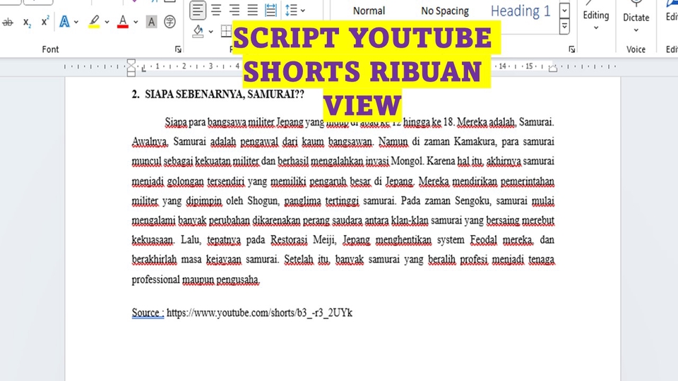 Penulisan Konten - JASA PEMBUATAN SCRIPT UNTUK YOUTUBE, TIKTOK DAN FILM PENDEK - 7