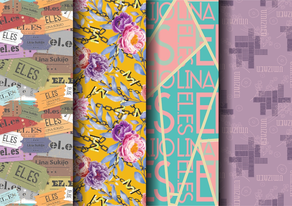 Desain Kaos & Motif - DESAIN MOTIF UNIK REPEAT UNTUK BAJU, SCARF, GAMIS - 6