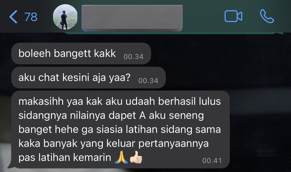 Tutoring Latihan Sidang