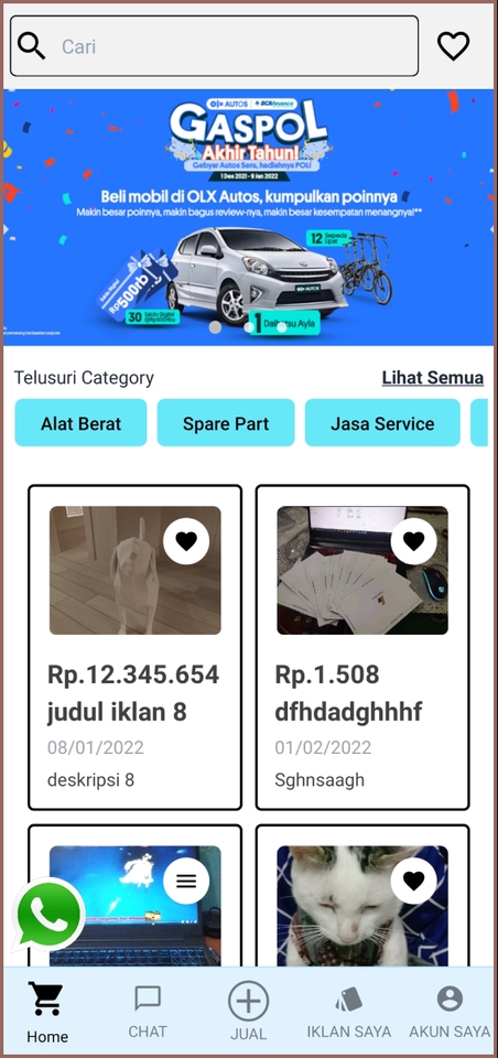 Jasa pembuatan aplikasi Android untuk bisnis anda, buat aplikasi mobile dengan desain yang menarik, harga murah dan fitur lengkap.