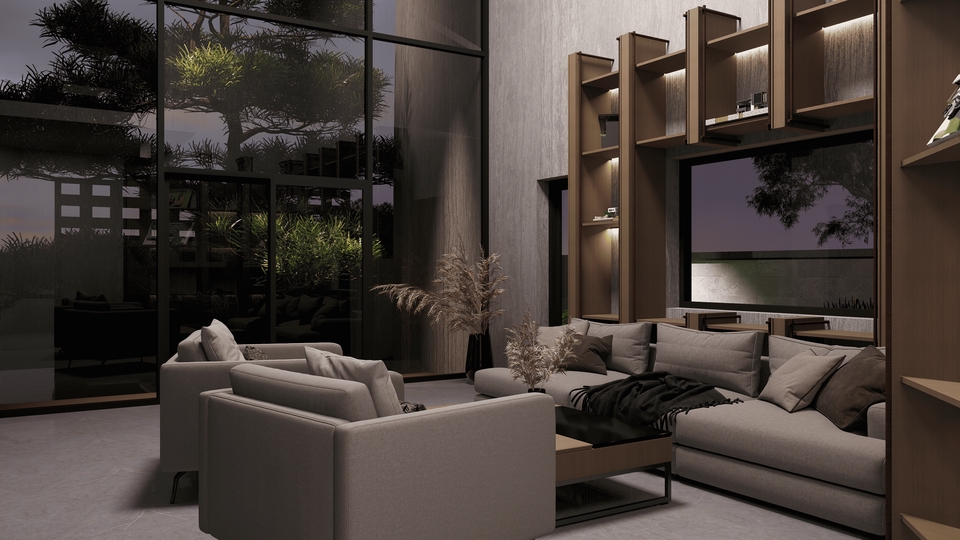 รับทำโมเดล 3d สำหรับบ้านสมัยใหม่ และเฟอร์นิเจอร์หรู