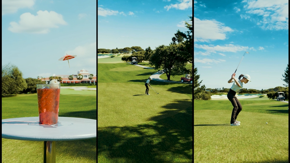 Jasa pembuatan video animasi 3D: Golf & minuman menyegarkan. Animasi berkualitas tinggi untuk bisnis Anda.