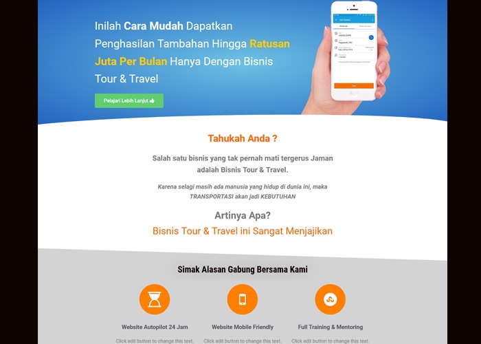 Jasa Pembuatan Website Profesional dan Murah, Bikin Website Bisnis Tour & Travel Anda