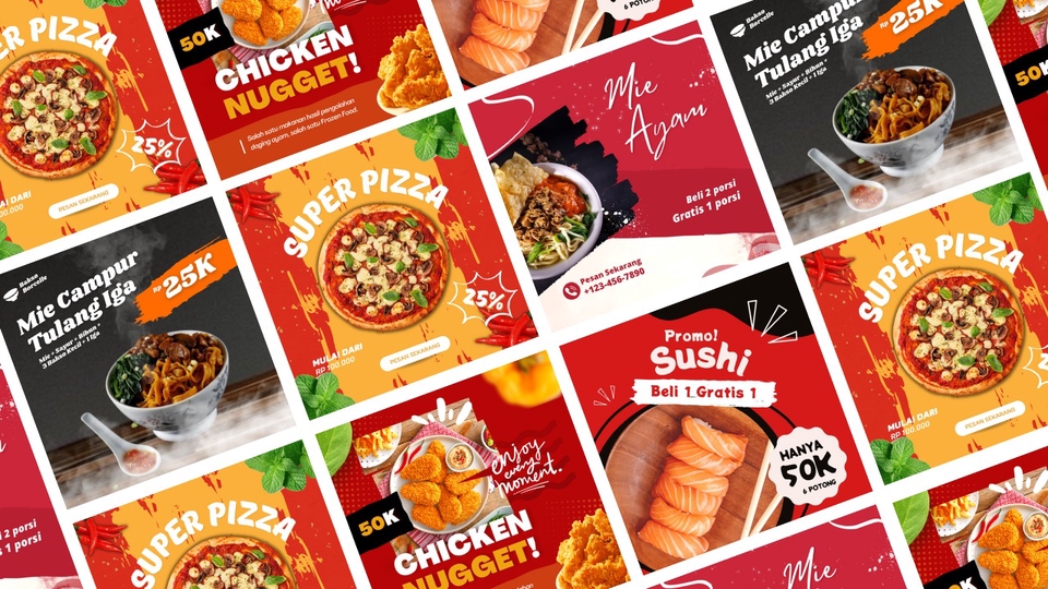 Banner Online - 20 DESIGN FEED INSTAGRAM - FACEBOOK - STORY - BANNER - HIGHLIGHT - 1