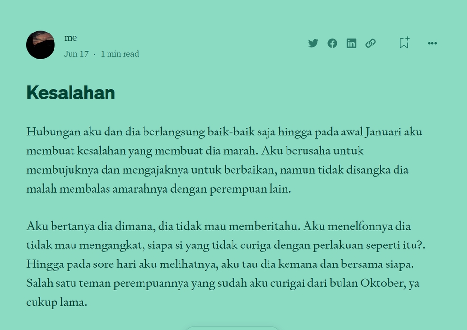 Penulisan Konten - Jasa menulis cerita, puisi, teks drama, perjalanan hidup, blog. Jadi 2 hari - 3