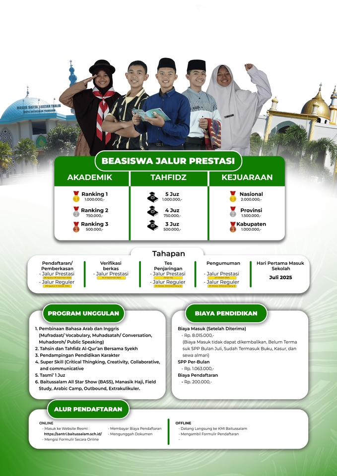 Beasiswa Jalur Prestasi Untuk Siswa Madrasah