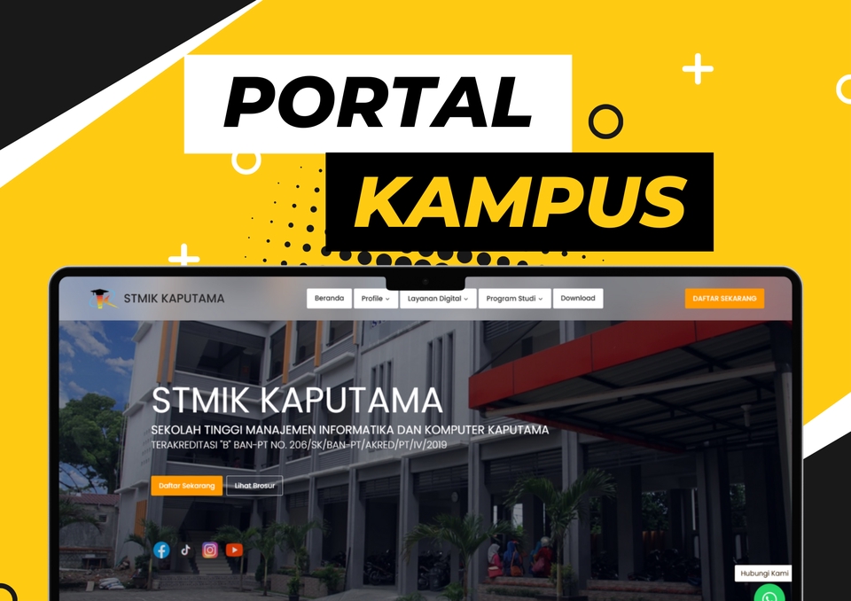 Jasa pembuatan website perusahaan dengan desain modern dan responsif untuk website toko online, jasa website custom, dan jasa pembuatan website murah di Indonesia.