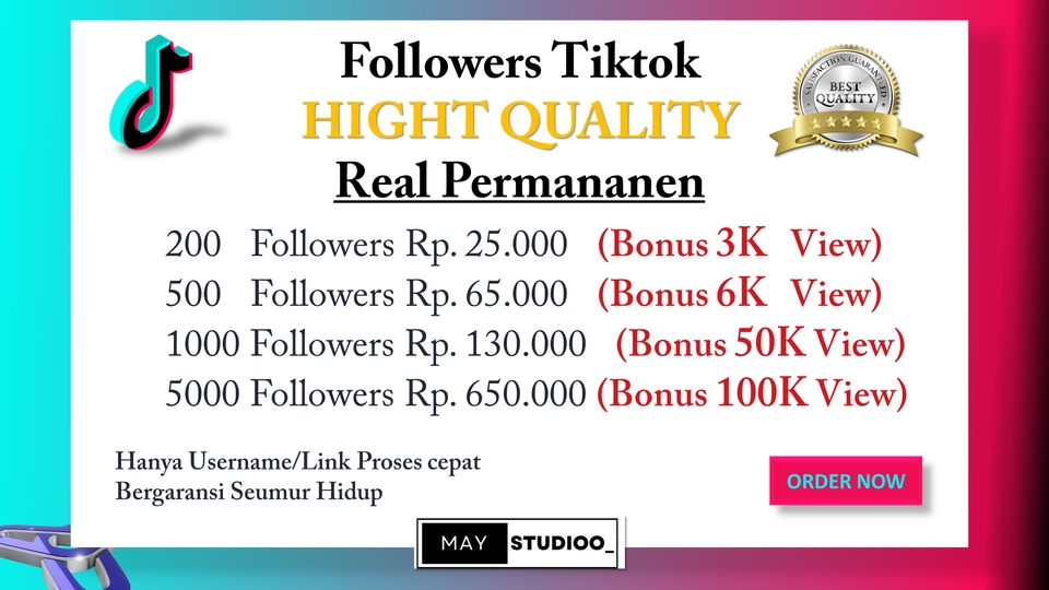 Tambah Followers - FOLLOWERS TIKTOK REAL PERMANEN | LAYANAN TERBAIK | NON DROP - 2