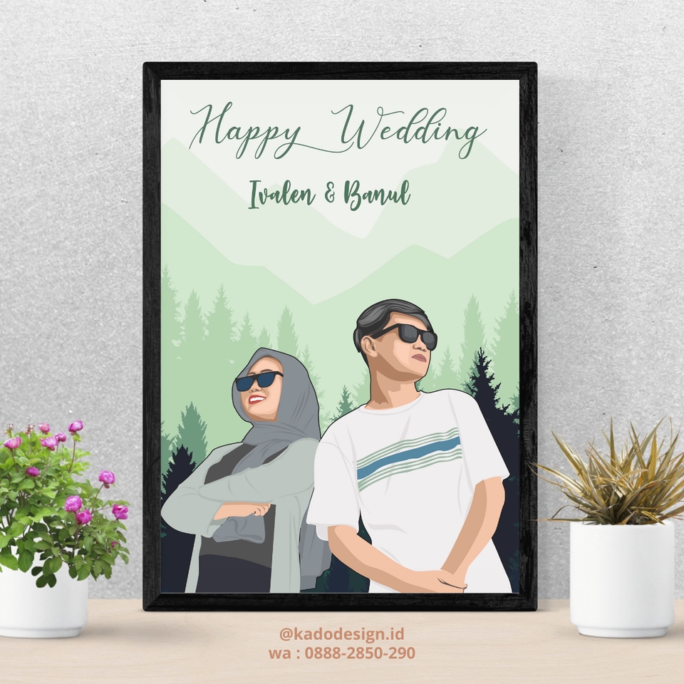 Gambar dan Ilustrasi - Jasa Edit Foto Wisuda Ultah Wedding Edit Siluet dan Edit Vektor - 5