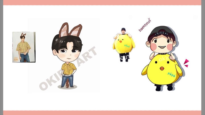 วาดแฟนอาร์ต - วาดภาพ Fan art เปลี่ยนศิลปินเป็นการ์ตูน - 7