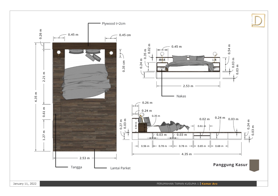 3D & Perspektif - Desain Interior Residensial + Rendering - 5