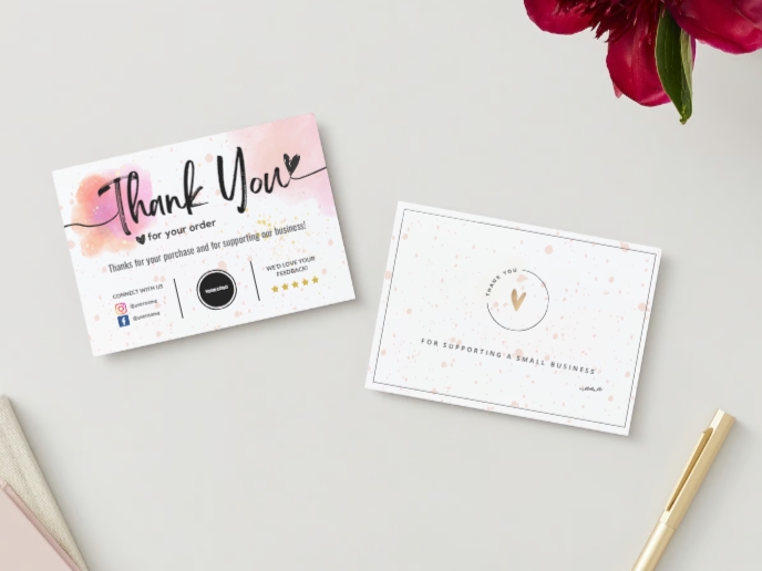 Digital Printing - Desain Thank You Card - 4