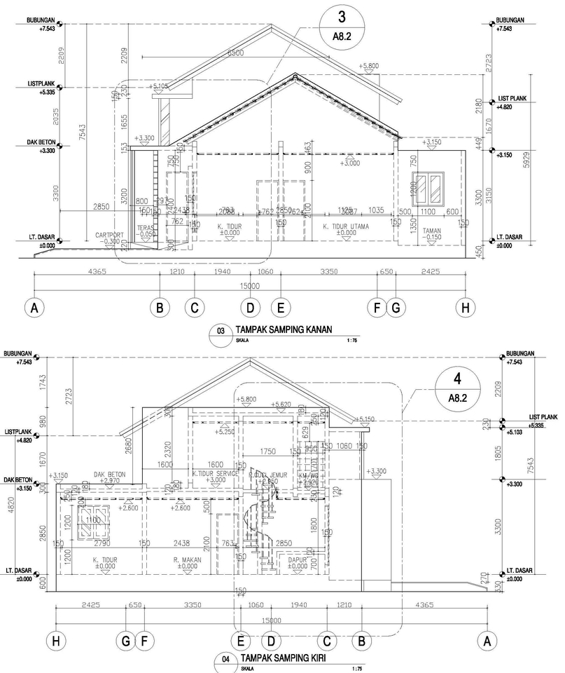 Gambar dan Ilustrasi - Gambar kerja 2D autocad - 2