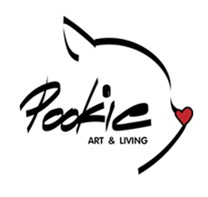 ออกแบบโลโก้ Pookic Art & Living โลโก้สวยหรู