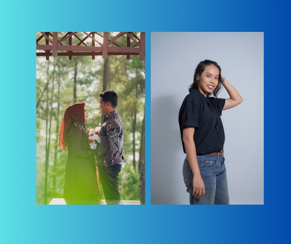 Jasa edit foto prewedding dan photoshop dengan edit background dan hapus watermark di photoshop