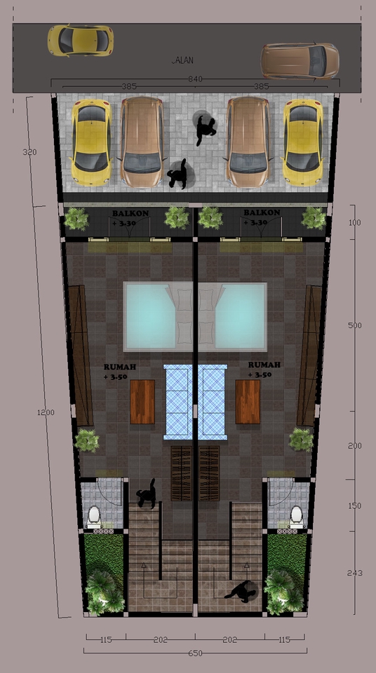 3D & Perspektif - 3D MODELLING SKETCHUP, RENDER IMAGE LUMION, DAN ANIMASI PRESENTASI LUMION (RENDER 3 FREE 2) - 5