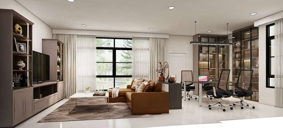 รับทำภาพ Perspective Interior