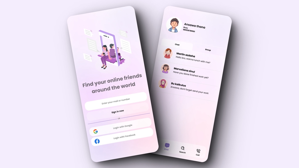 UI & UX Design - UI UX mobile phone - 1