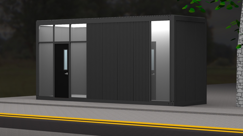 3D & Perspektif - Desain container,booth container,booth franchise, rangka container custom. - 25