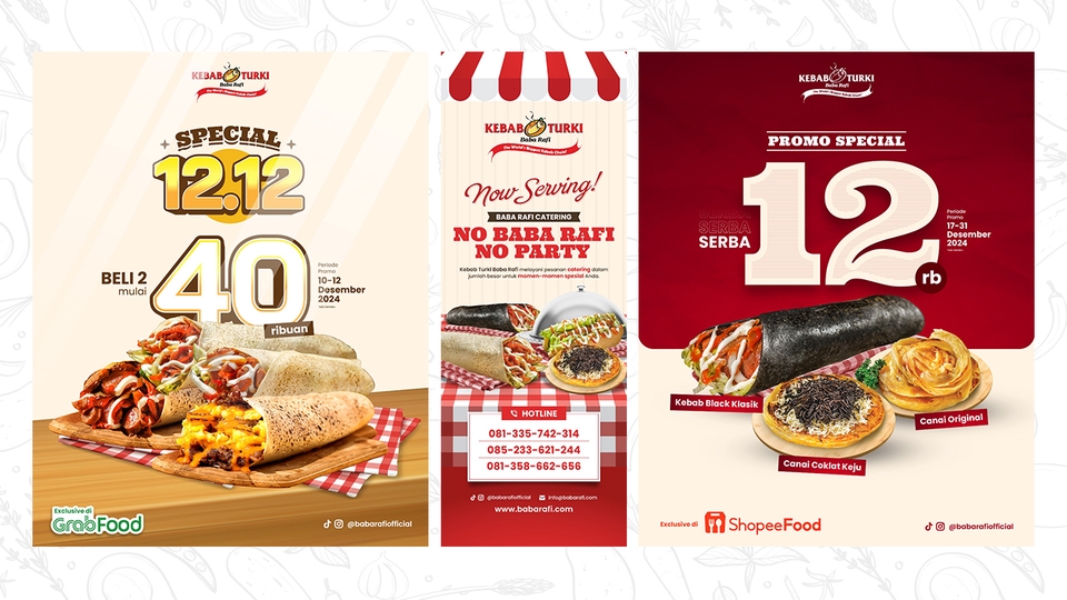 Jasa Desain Spanduk Promosi Kuliner dengan Harga Spesial 1212, Desain Spanduk Kebab, Desain Spanduk Promo Makanan, Jasa Desain Spanduk Online