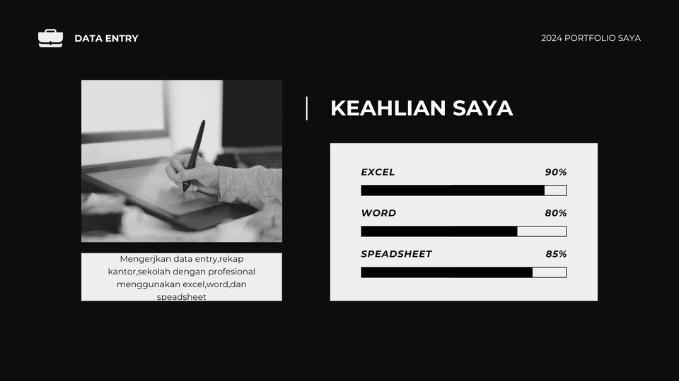 Jasa data entry freelancer dengan keahlian Excel, Word dan Spreadsheet. Input data, entri data, merangkum data, pengumpulan data, data entry online.