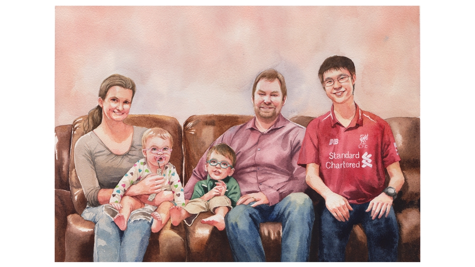 วาดภาพเหมือน Portrait - รับวาดภาพเหมือนสีน้ำ Portrait คน สัตว์ ดอกไม้ วิว - 5