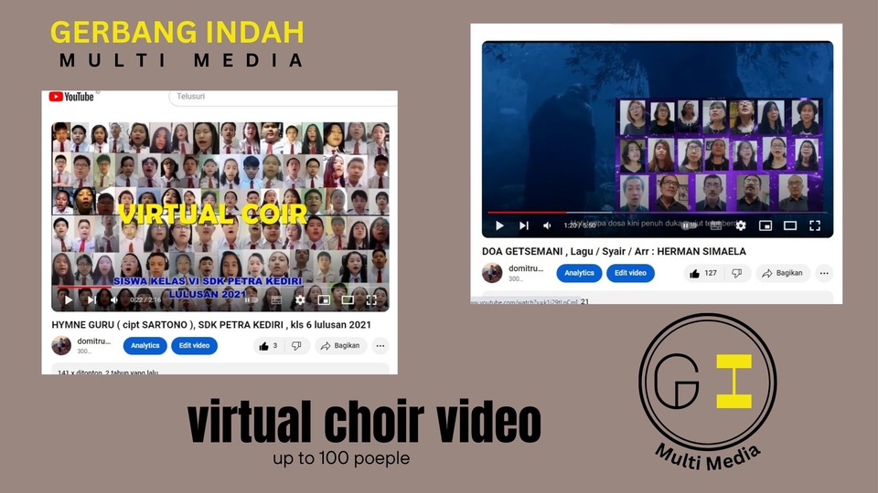 Video Editing - video short , profile , yotube , virtual choir video. - 4