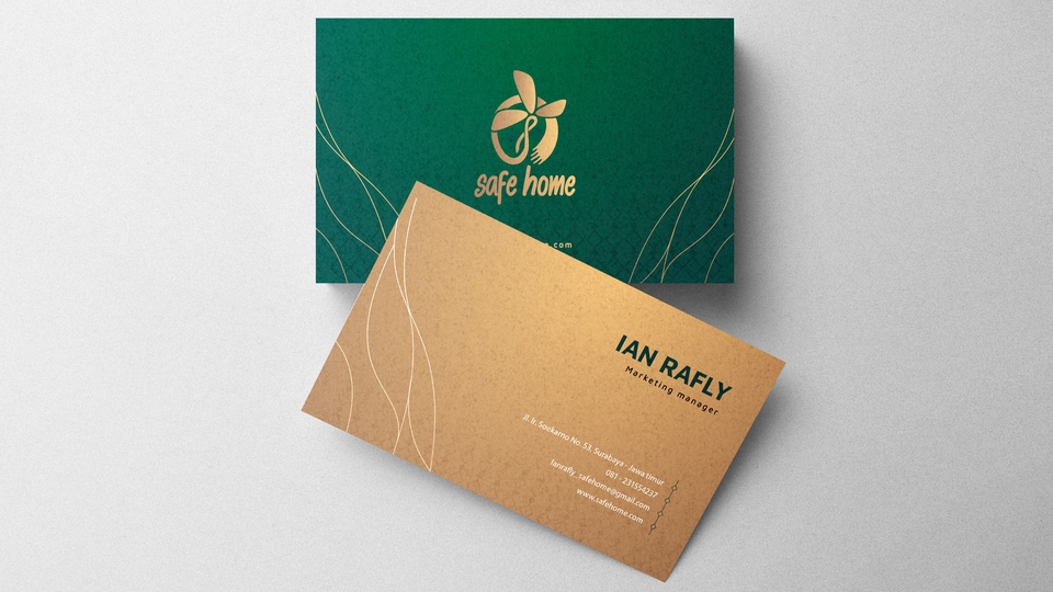 Desain Stationery exclusive (kartu nama, amplop, kartu ucapan)