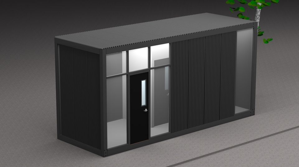 3D & Perspektif - Desain container,booth container,booth franchise, rangka container custom. - 25