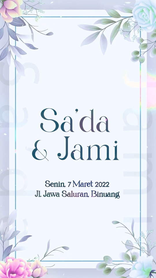 Jasa desain kartu ucapan Selamat Ulang Tahun, desain Sa'da & Jami, kartu ucapan ulang tahun, kartu ucapan.