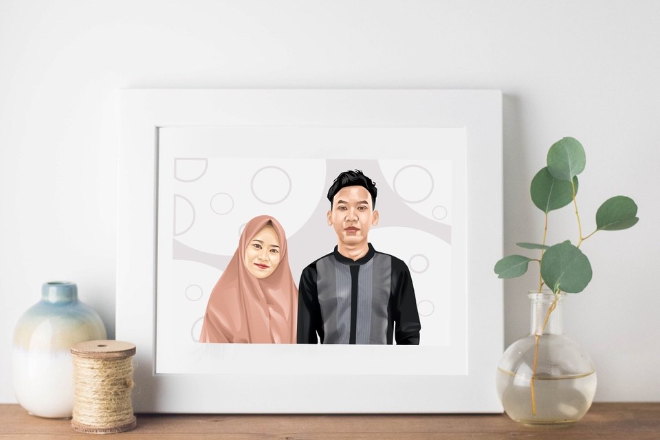 Gambar Potret - Vector Potrait Digital. Jadi 1 Hari - 9