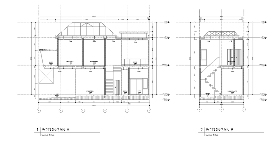 CAD Drawing - Gambar Kerja DED (Detail Engineering Design) - 1