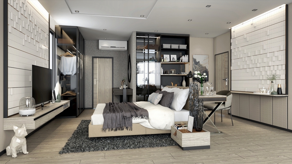รับออกแบบทำภาพ 3D Perspective บ้าน, คอนโด, Furniture Built-in และเขียน ...