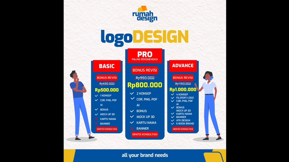 Logo - Paket Design Logo UMKM, Brand, Perusahaan, Toko Dll. - 1