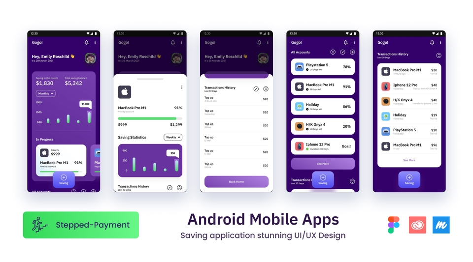 UI & UX Design - Jasa UI/UX Design Applikasi Android, IoS, Aplikasi Saving - 5