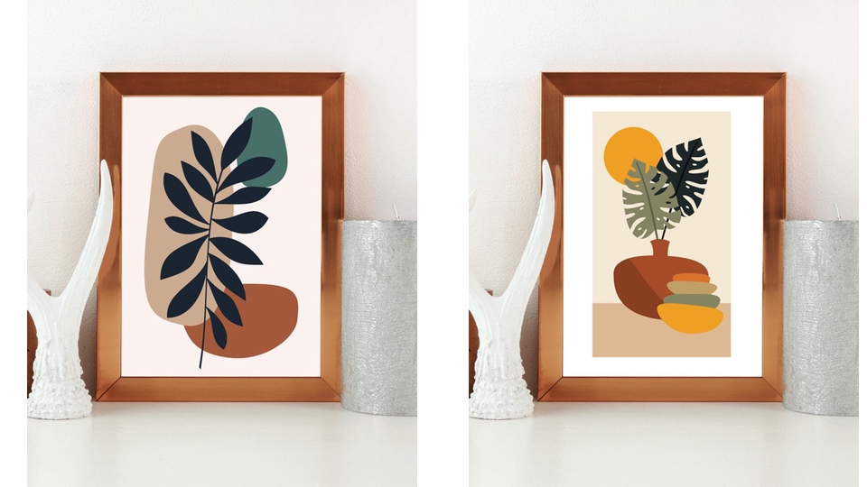 Banner Online - Desain Poster Wall art dengan Boho Style - 1