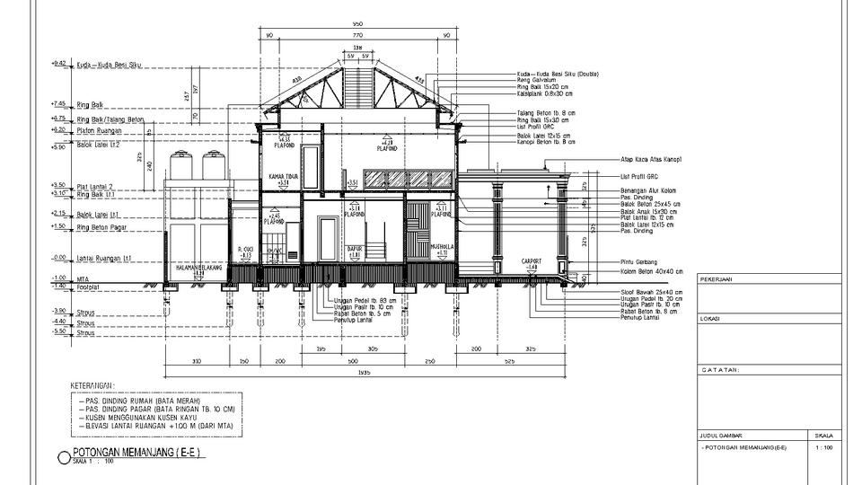 Desain Gambar Kerja (Autocad) 2D