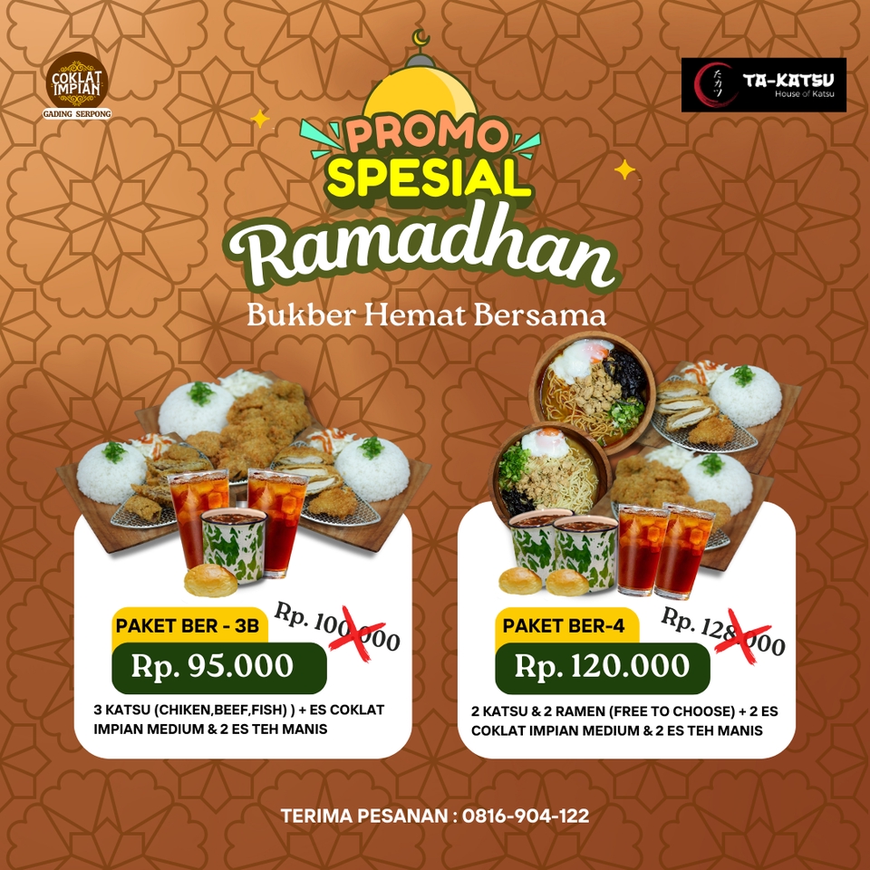 Jasa Promosi Ramadan Spesial Bukber Hemat Bersama Paket Hemat Catering