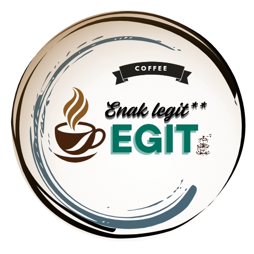 Desain Logo Cafe EGIT Kopi Enak Legiti; Jasa Desain Logo Online Murah
