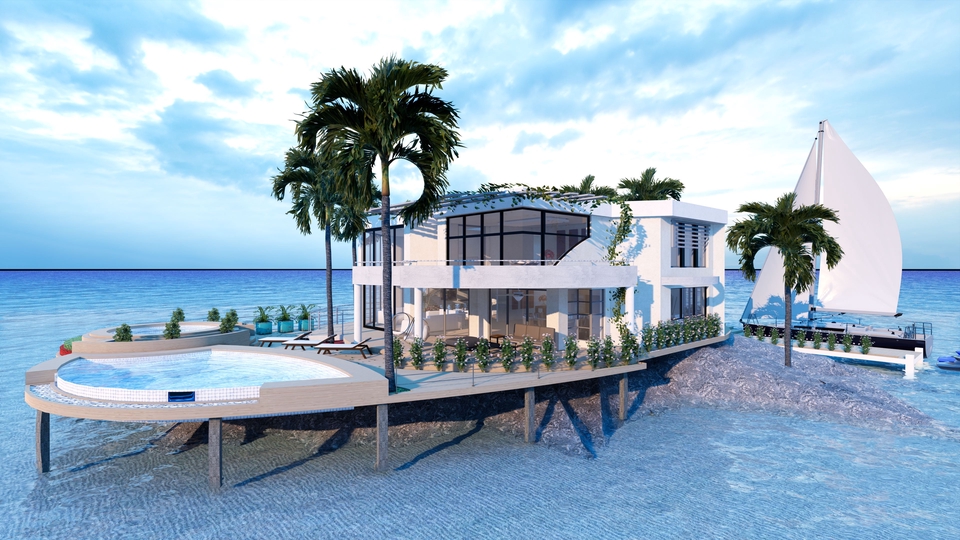 3D & Perspektif - Desain Gambar Denah, 3D Modelling, dan Rendering - 8